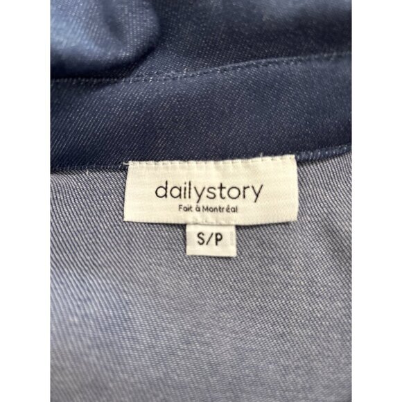 BLUE Denim Collared Shirt Dress Size SMALL - Picture 5 of 12